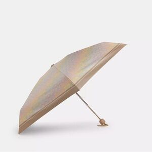Coach Mini Umbrella In Rainbow Signature Print | NWT Factory Wrapping